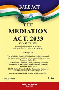 The Mediation Act, 2023, 2nd Edition 2025-26